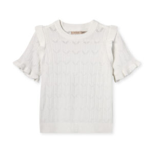 Fliink Bluse SS Sunny Cloud Dancer