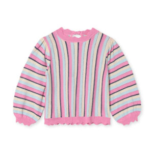 Fliink Bluse LS Bowie Stripe Sandshell Multi