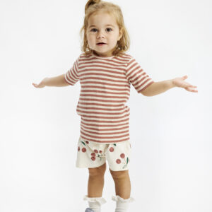 TNST Tee SS Fro Old Rose Striped