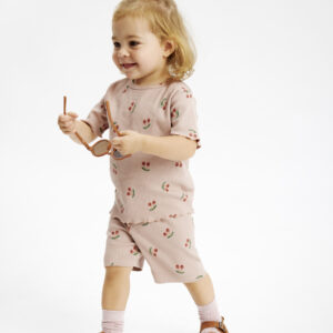 TNST Shorts Tight Rib Oona Adobe Rose AOP