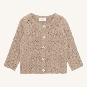 Hust Claire Cardigan Cilja Pointelle 3554 Biscuit