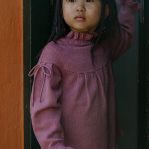 Fliink Bluse Kino Knit Bow Ash Rose