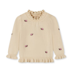 Fliink Bluse Benna Knit Snail Sandshell
